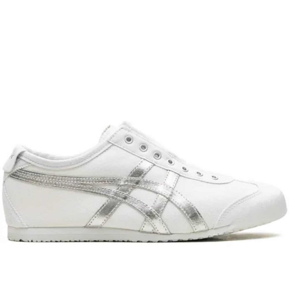 Onitsuka tiger white/pure silver Mexico 66 slip on sneakers